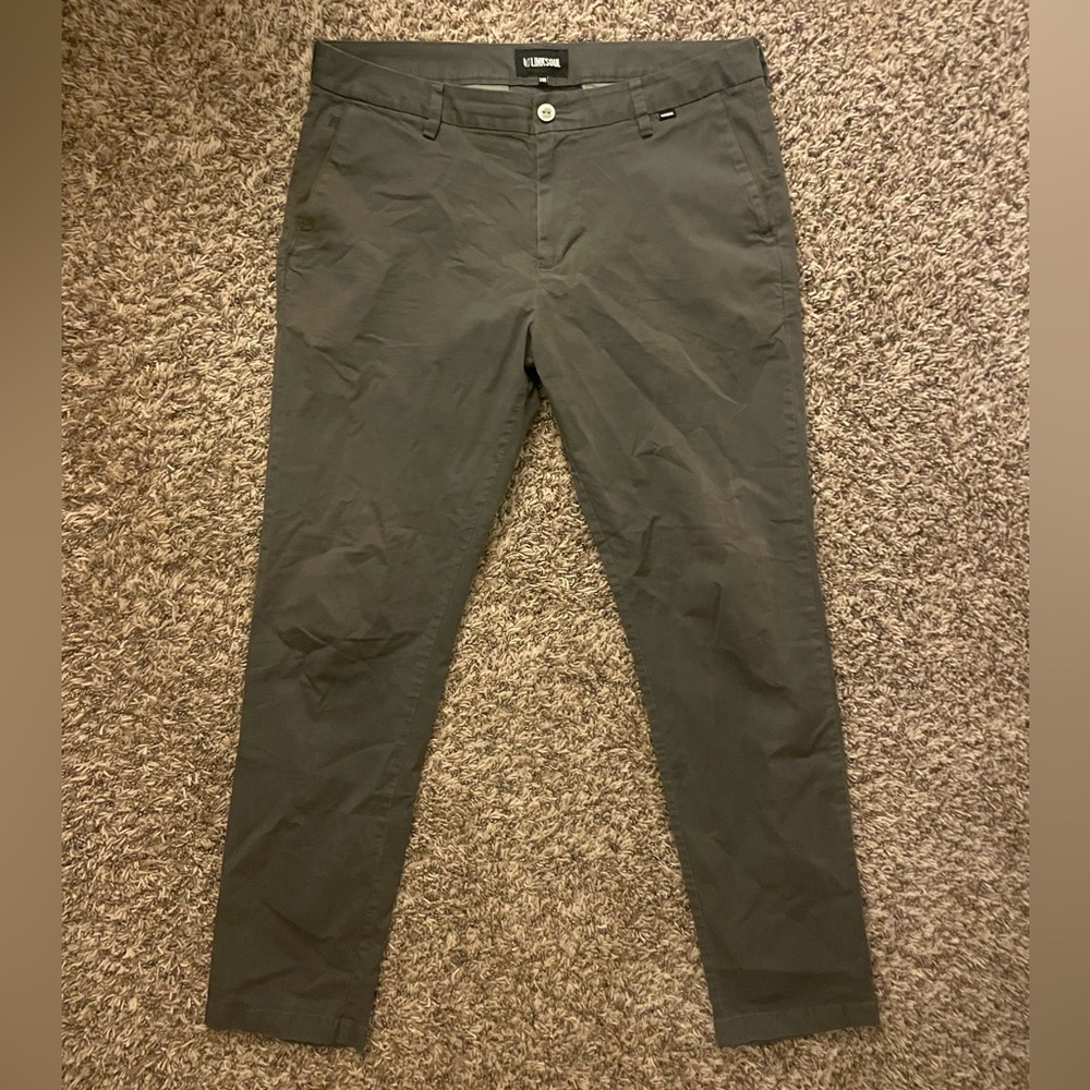 Linksoul Crosby Chino Pant, 34x32, Charcoal Gray
